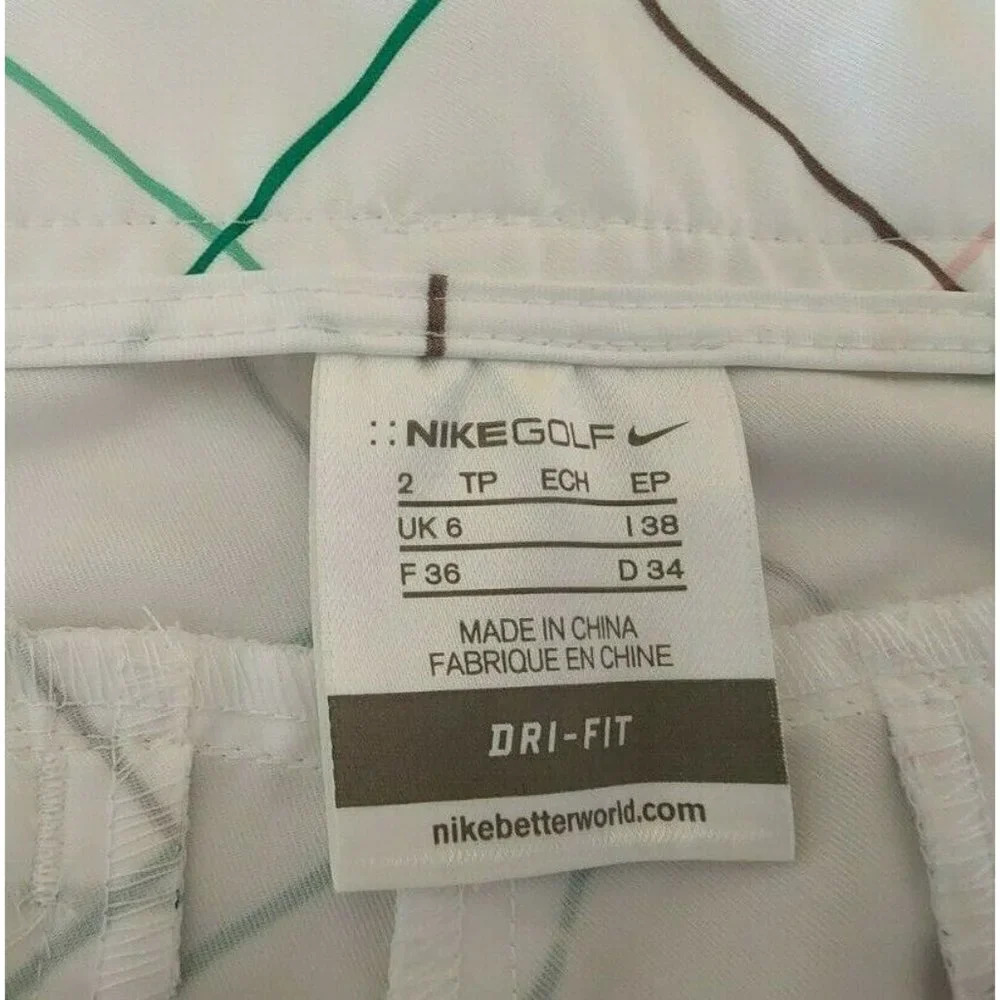 Nike Womens Golf Shorts Size 2 White Bermuda - Picture 5 of 6